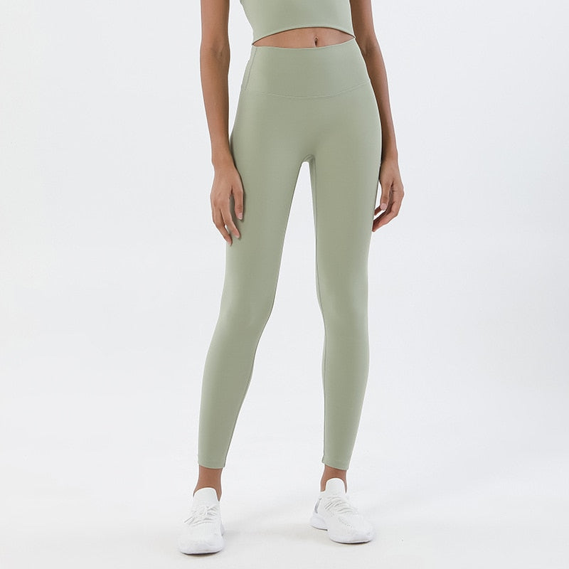 Women TRY TO BN Fitness Gym Leggings Avocado Green