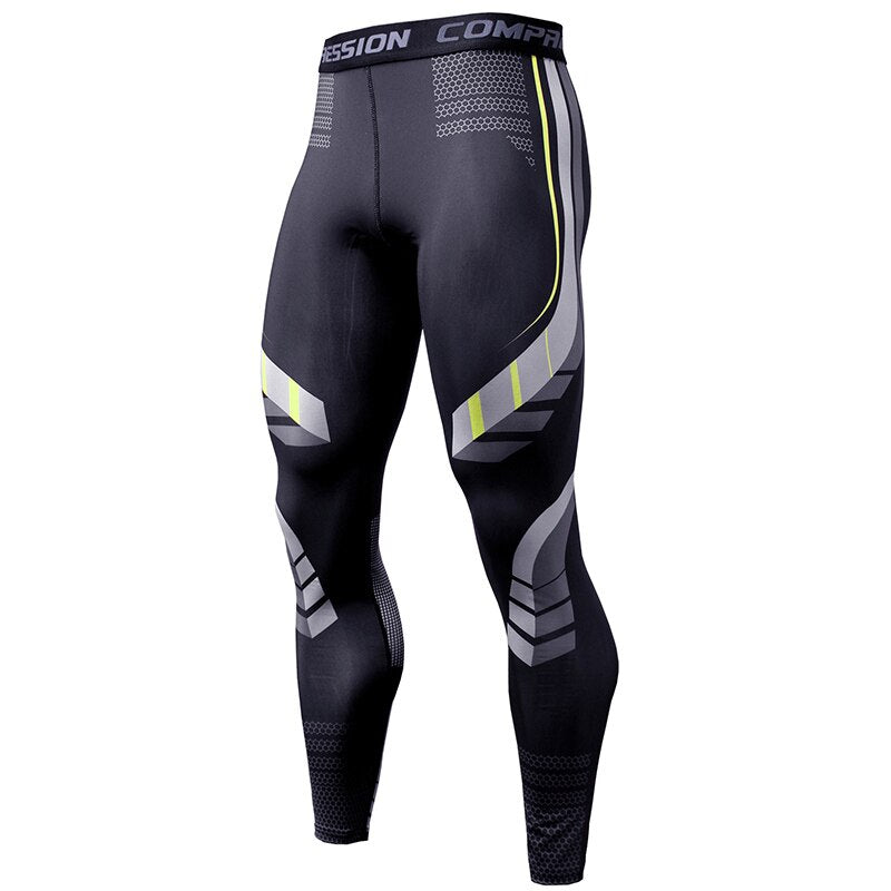 Men Sport Running Tights Leggings