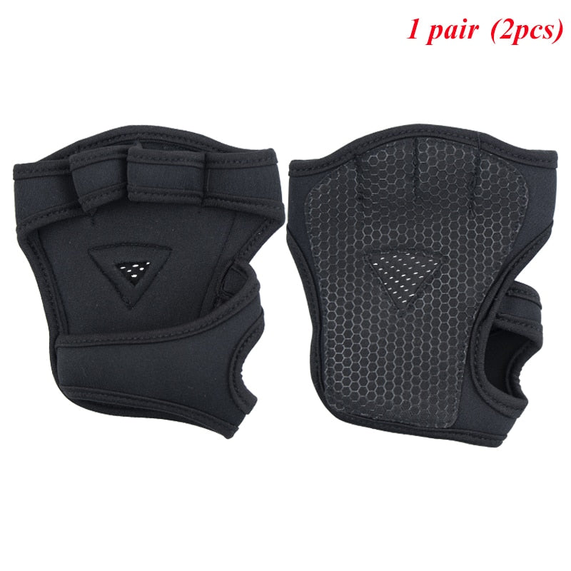 Fitness Weight Lifting Training Gloves Grips Pads 2pcs