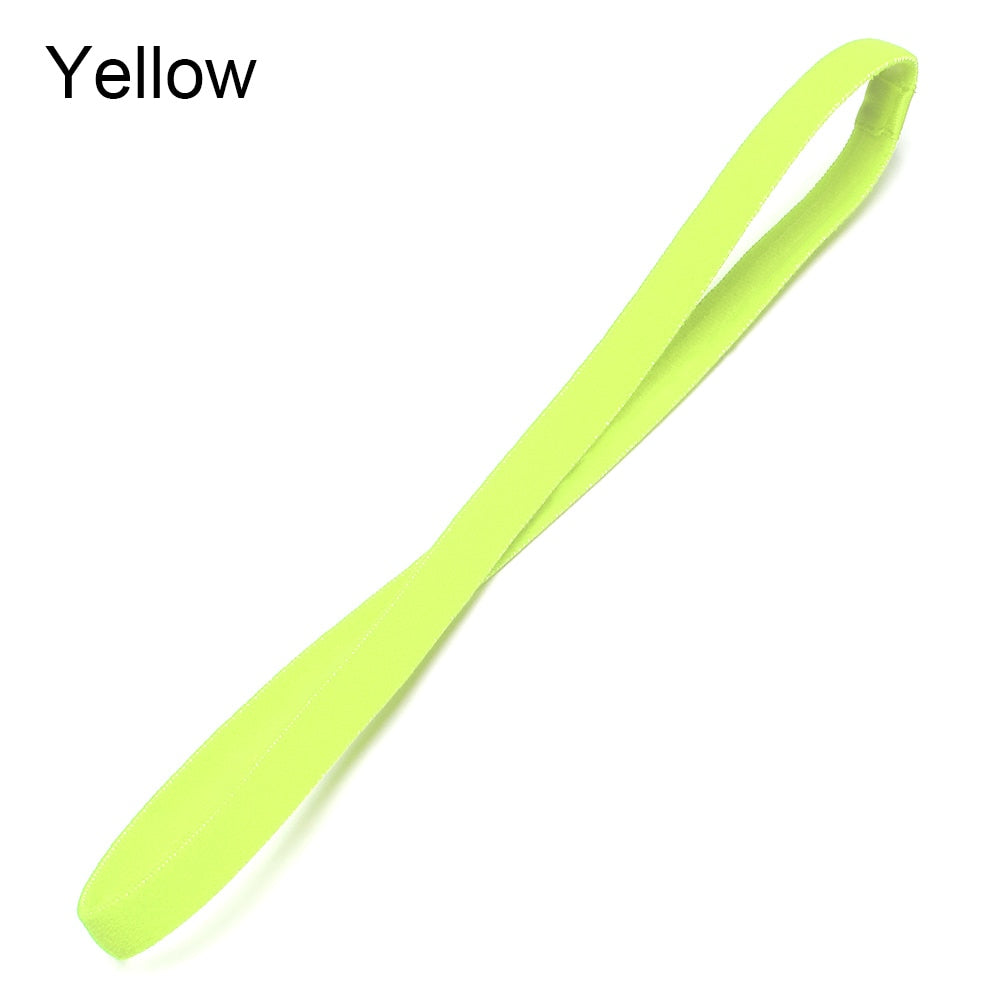 Anti-slip Elastic Plastic Yoga Hair Bands yellow