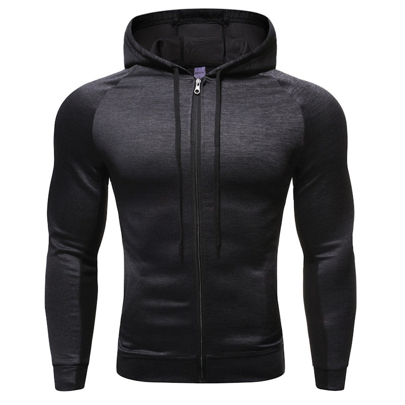 Mens Fitness Sport Jacket Dark gray(no logo)