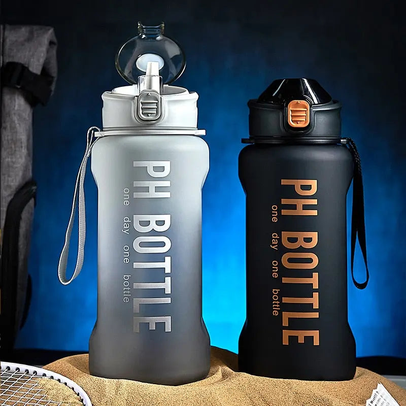 Large Capacity Water Bottles With Straw - Body Fuelers