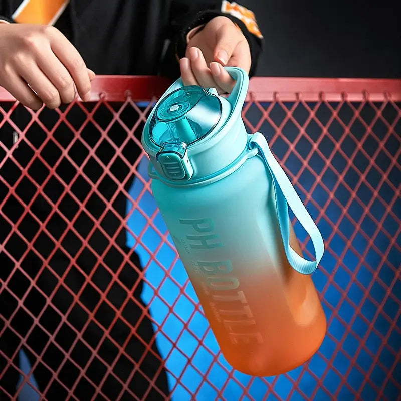 Large Capacity Water Bottles With Straw - Body Fuelers