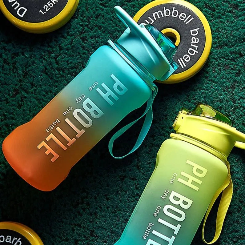 Large Capacity Water Bottles With Straw - Body Fuelers