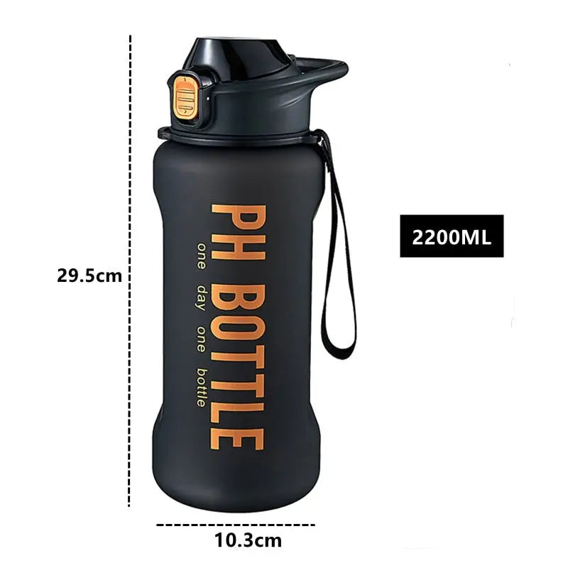 Large Capacity Water Bottles With Straw - Body Fuelers