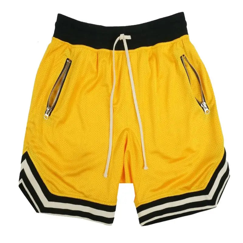 Men Casual Pants Yellow