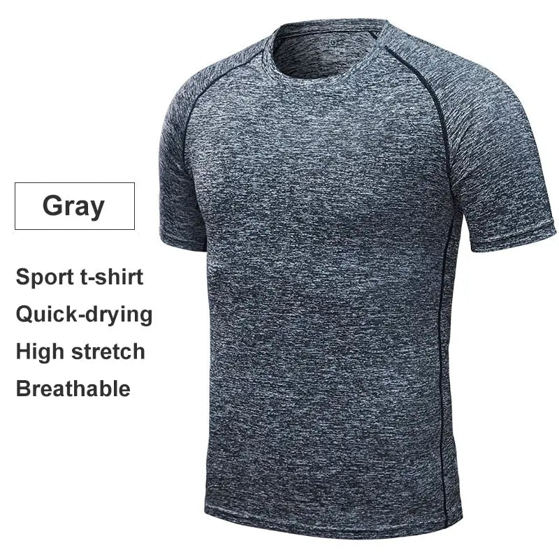 Men Running T-Shirts Gray