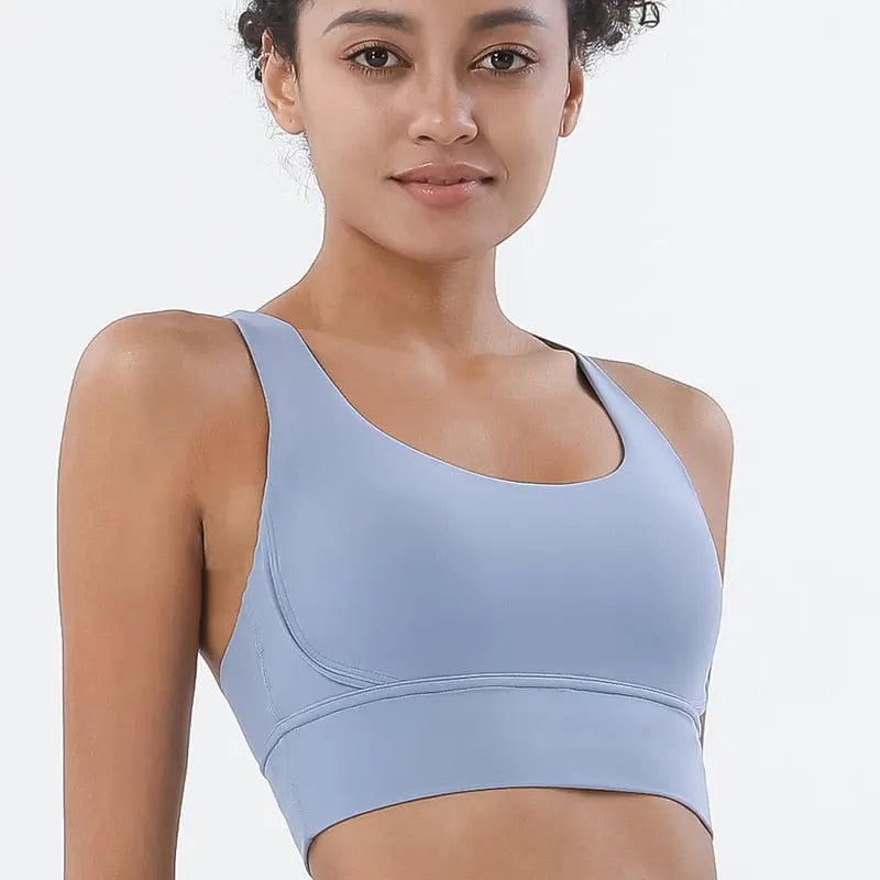 Nylon Women Fitness Yoga Sports Bra - Body Fuelers