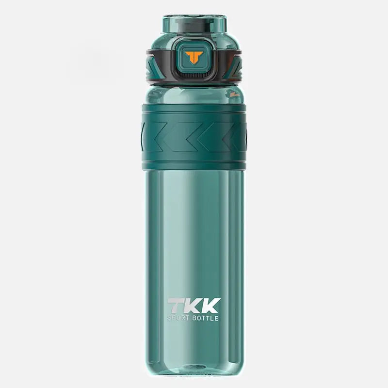 Portable Straw Sports Water Bottle Green