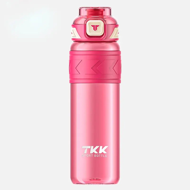 Portable Straw Sports Water Bottle Red