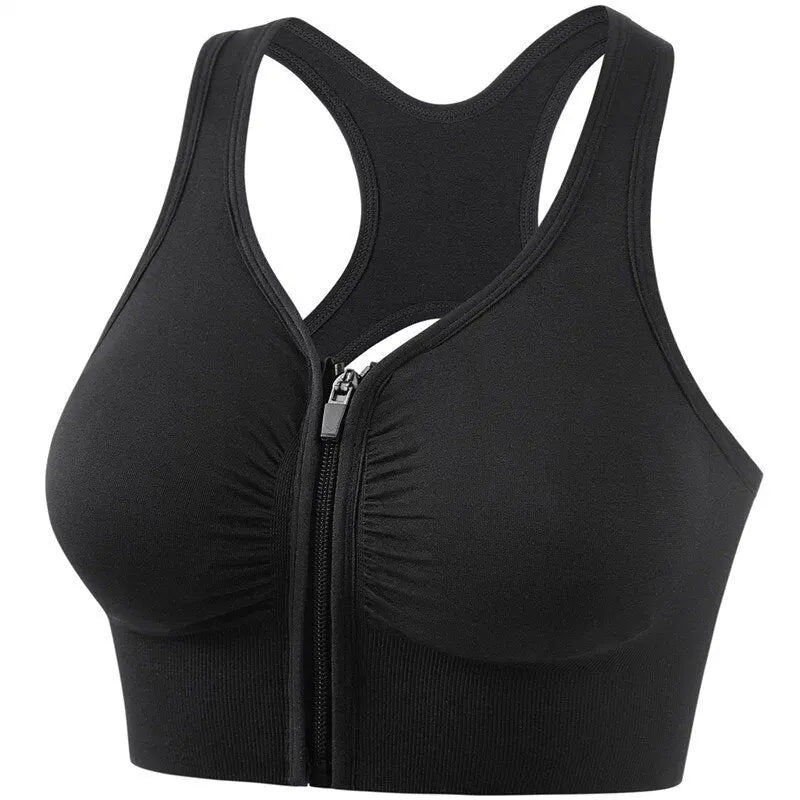 Professional Shockproof Running Yoga Fitness Bra Black