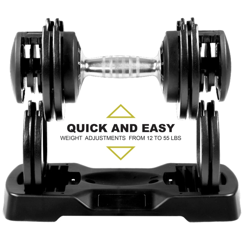 11-55lb Adjustable Dumbbell