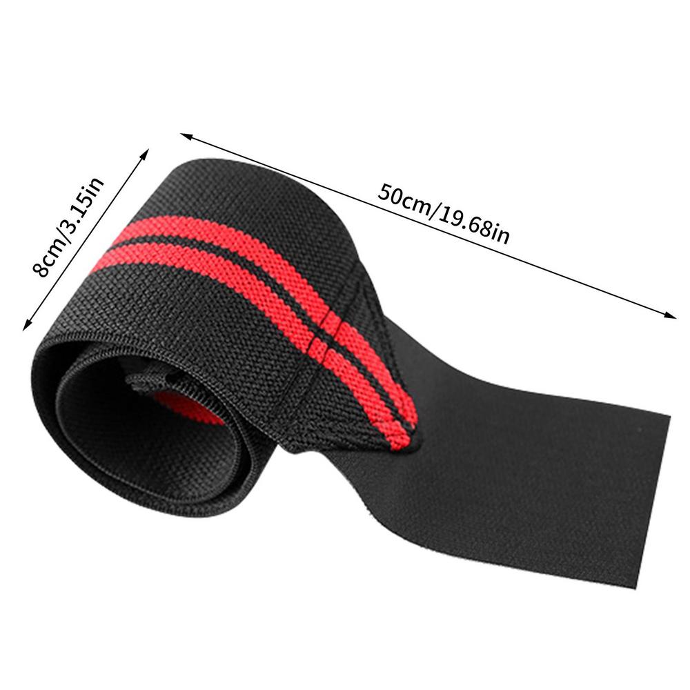 Fixing Design Weightlifting Wrist Band black red