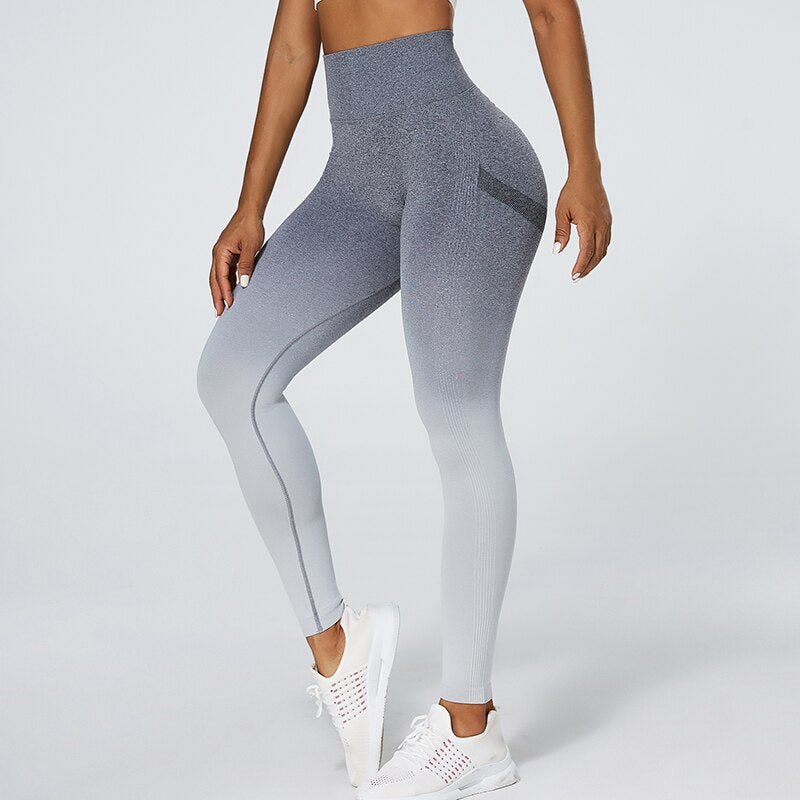 Women Gradient Color Energy Legging