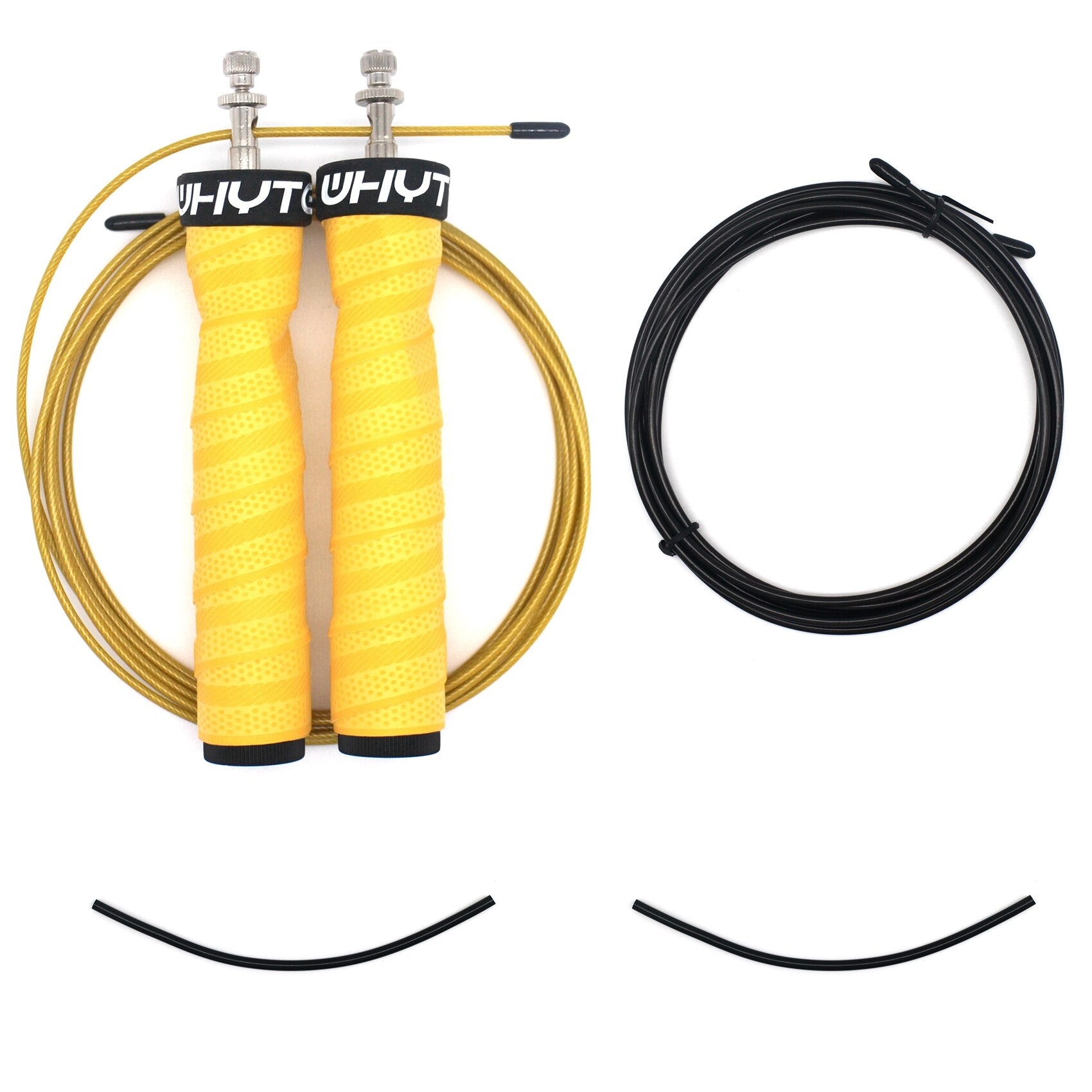 Double Unders Speed Skipping Rope Yellow-2 Rope