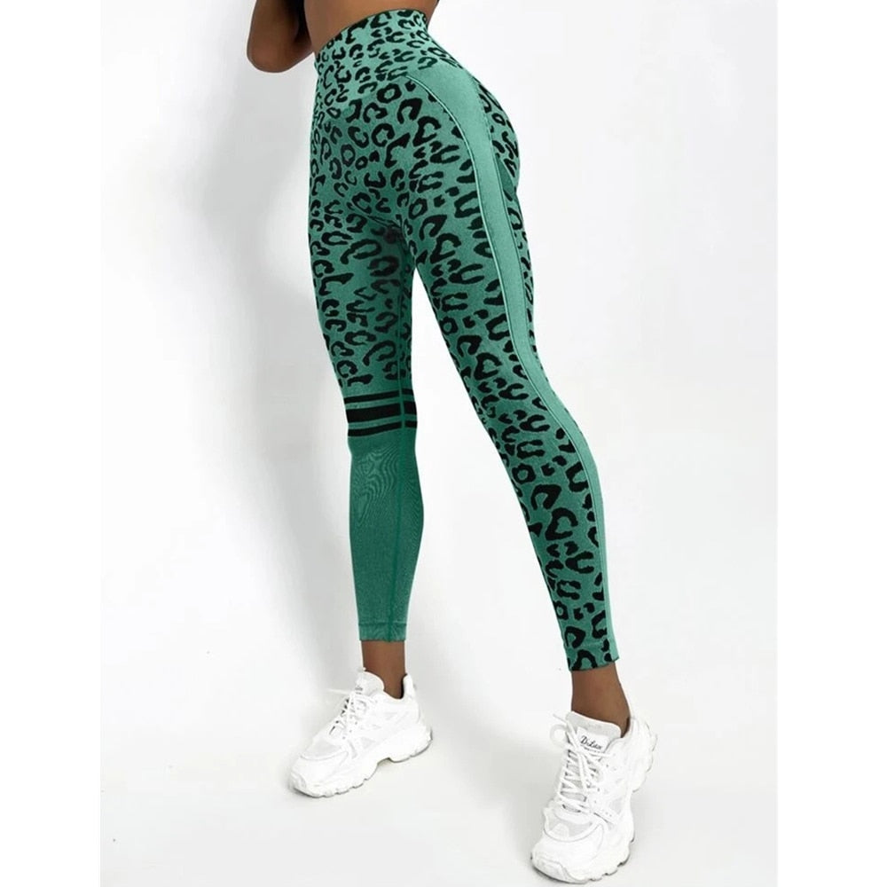 Leopard Seamless Women Sport Yoga Pant