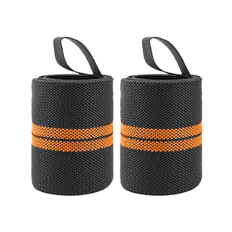 Weight Lifting Gym Wrist Wrap orange-II free size