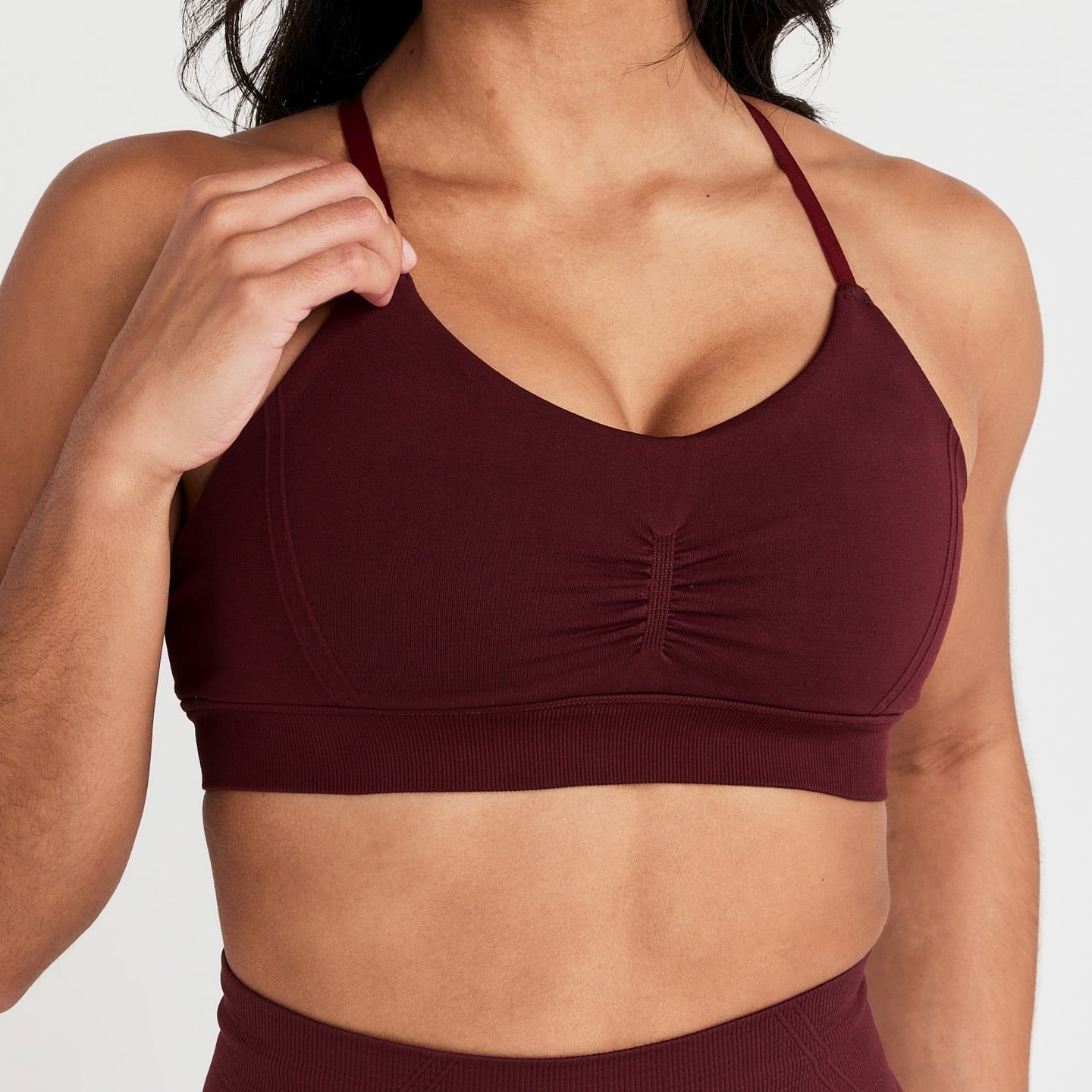 Women Seamless Oner Active Sports Bra Micro Rosewood