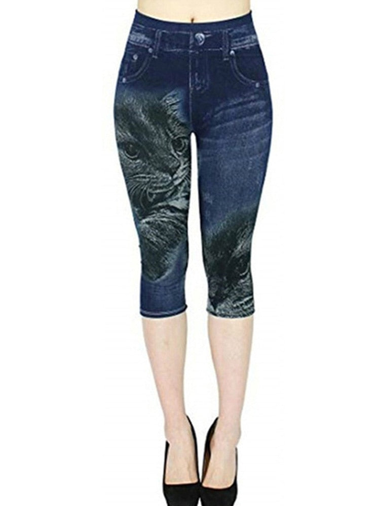 Flower Printed Capris Women Sexy Short