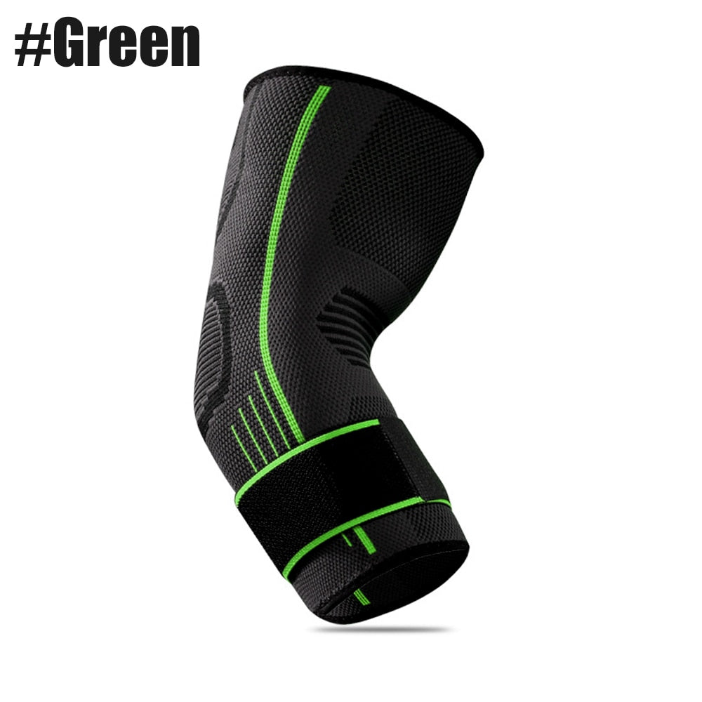 Elbow Compression Sleeve Support Brace Green -1Pcs