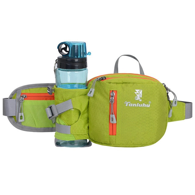 Marathon Gym Water Bottle Pouch Fanny Belt GREEN