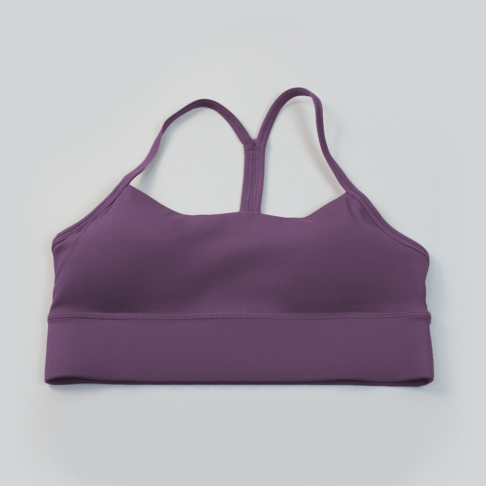 Shock proof Women Sports Fitness Bra Iris purple