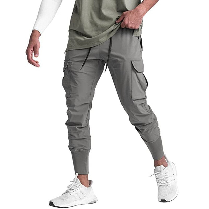 Men Quick-Drying Fitness Trousers Dark grey