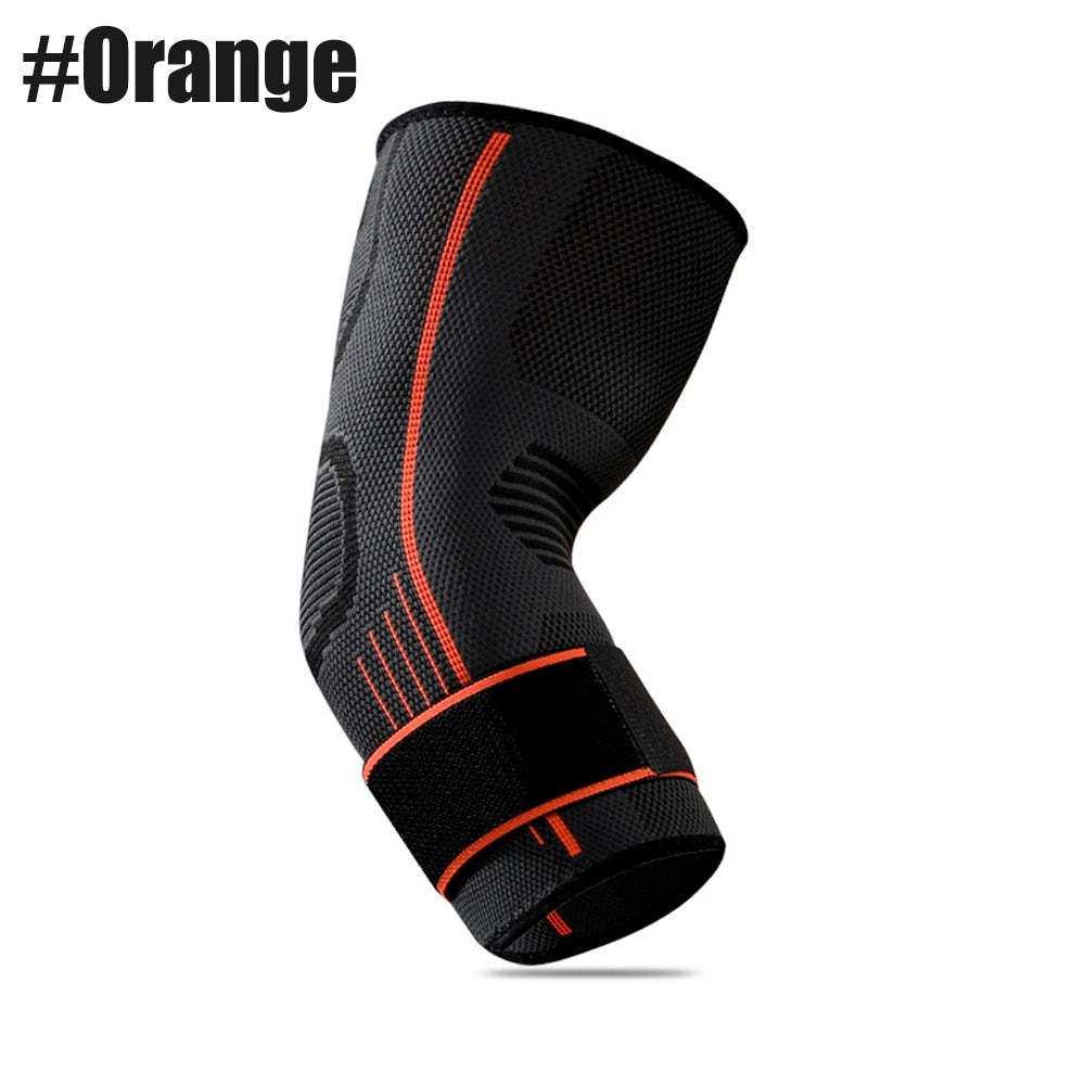 Elbow Compression Sleeve Support Brace Orange -1Pcs