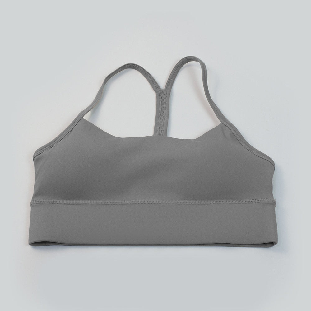 Shock proof Women Sports Fitness Bra Medium grey