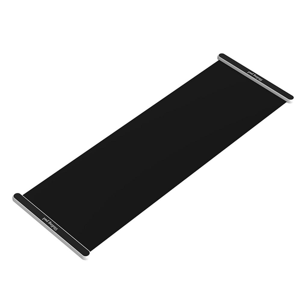 Home Gym 200x50cm Sliding Mat Black