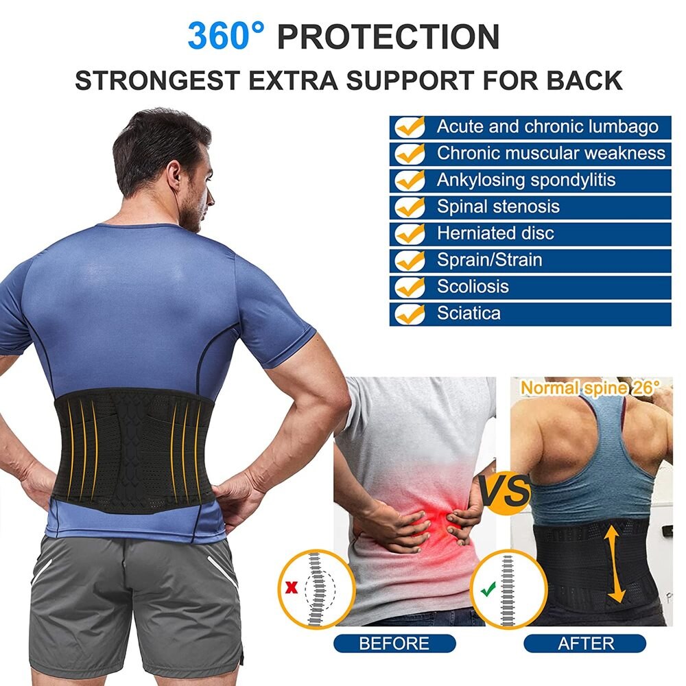 Adjustable Back Lumbar Support Belt