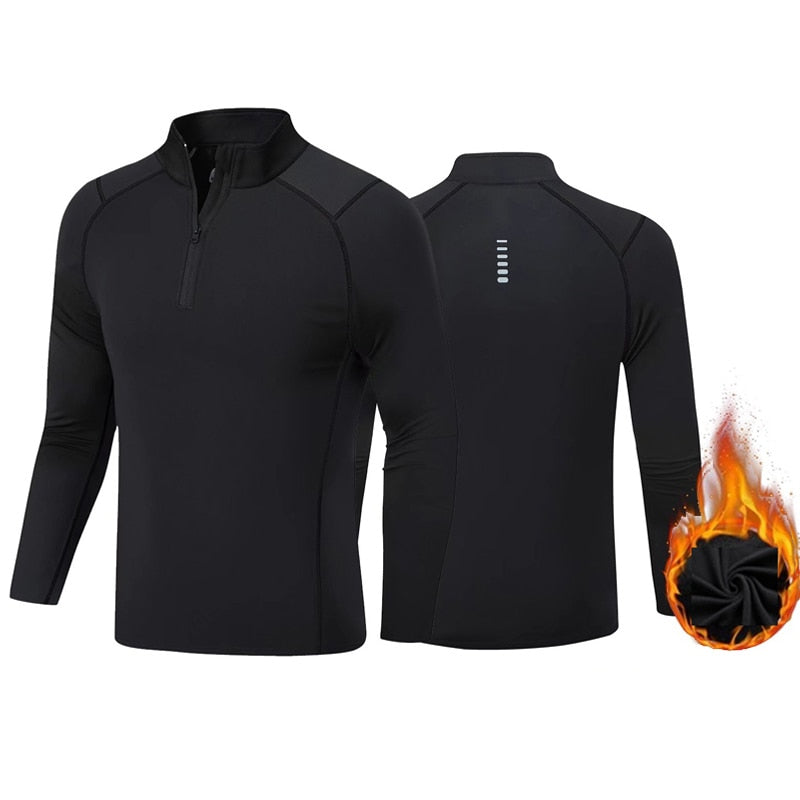 Men Fitness Thermal underwear Suit T-shirt 3