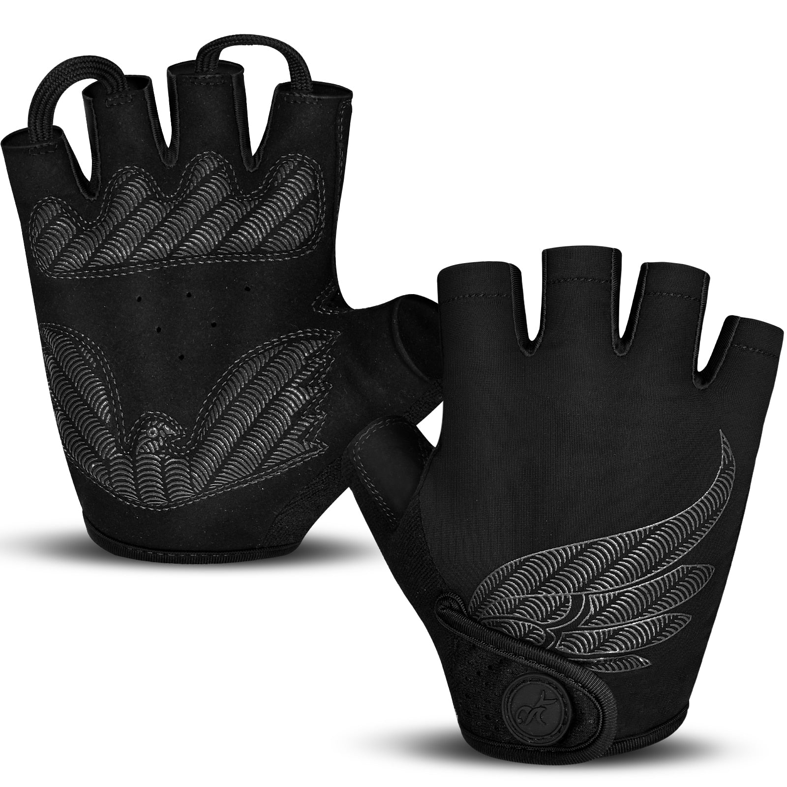 Men Women Summer Bike Gloves Black