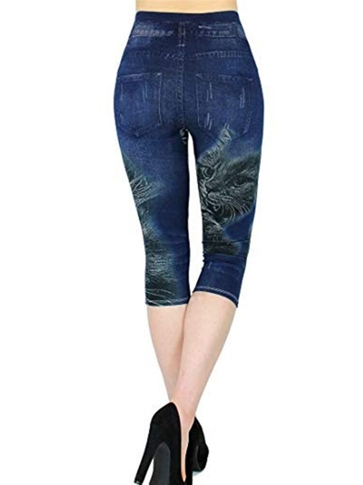 Flower Printed Capris Women Sexy Short