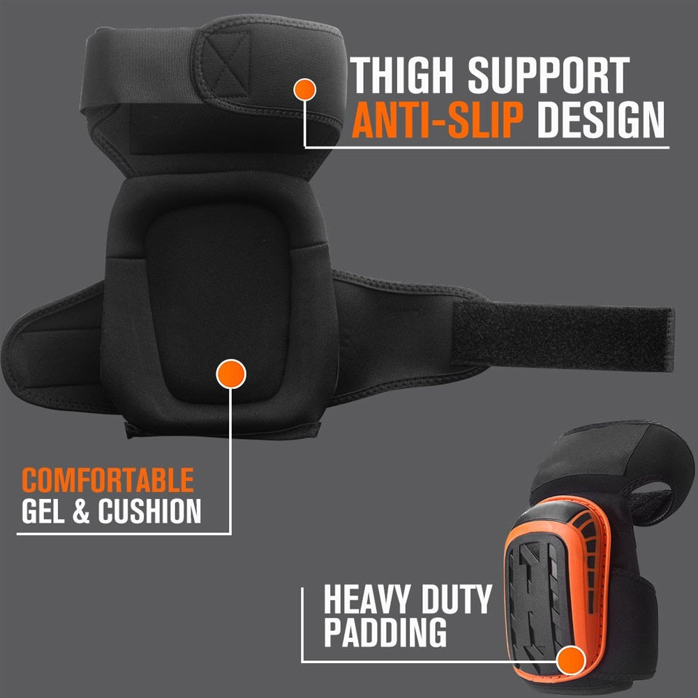 Heavy Duty Construction Gel Knee Pads