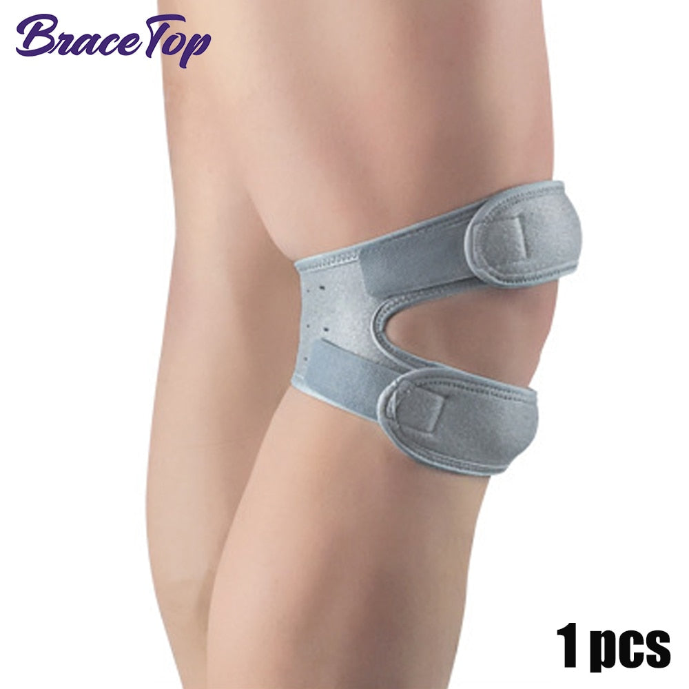 Double 1 PCS Sports Kneepad 1 PC - Gray