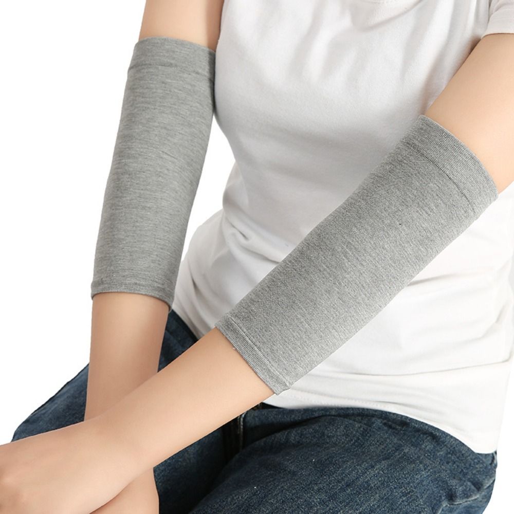 Elastic Gym Elbow Protective Pad Grey