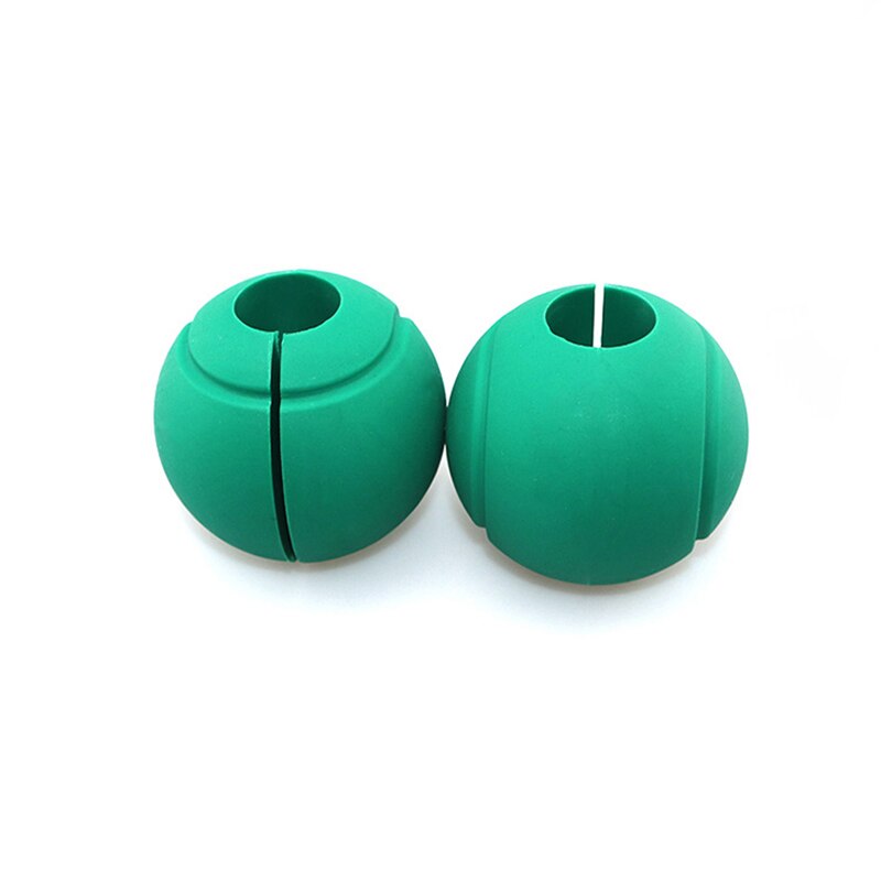 Round Silicone Dumbbell Grips 1pcs green