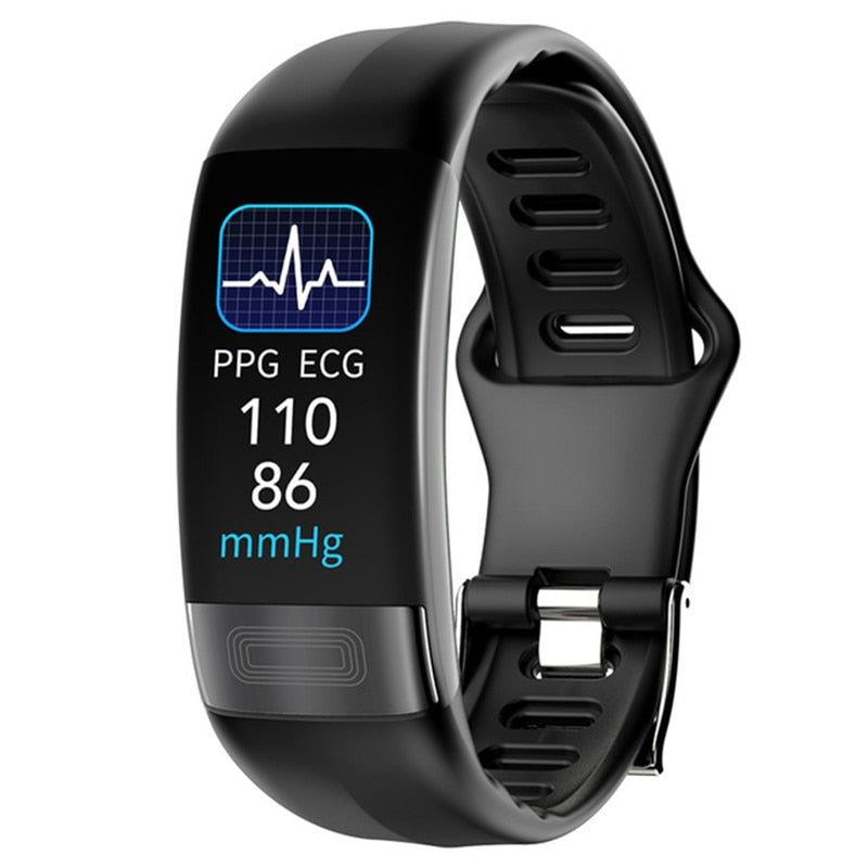 ECG+PPG Smart Wristband Fitness Tracker Black