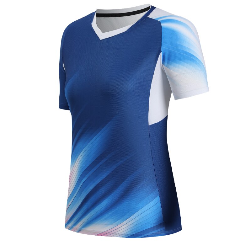 Women Badminton Training Shirts blue 1