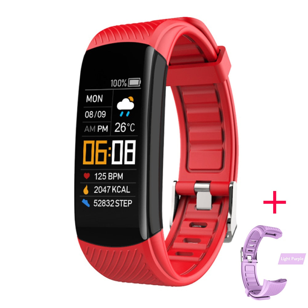 C5S Smart Wristband Fitness Tracker Red str