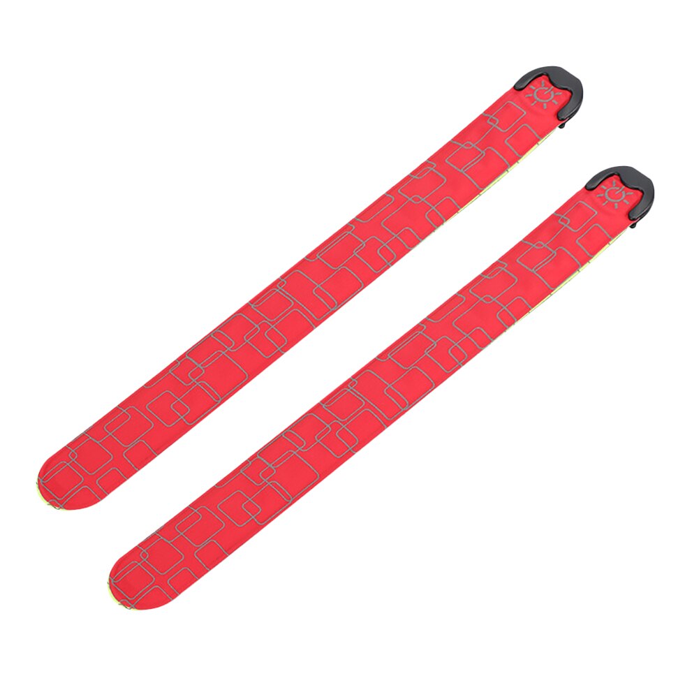 USB Rechargeable Reflective LED Strap 2PCS Red USB LED