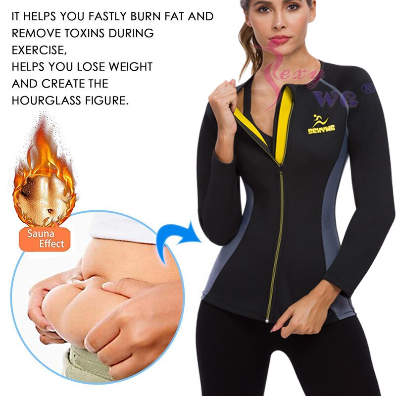 Body Shaper Fitness Women Sauna Jacket