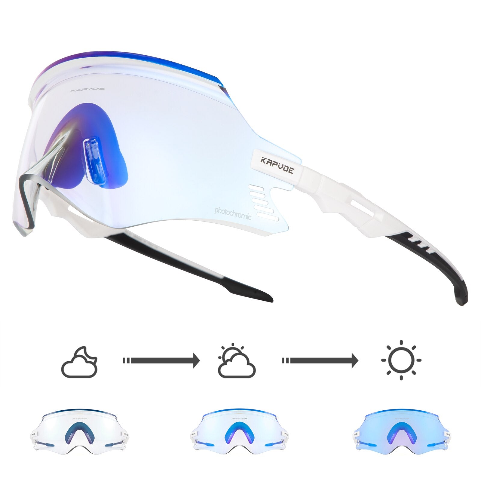 Photochromic bike cycling Sunglasses 12 Photochromic-1lens