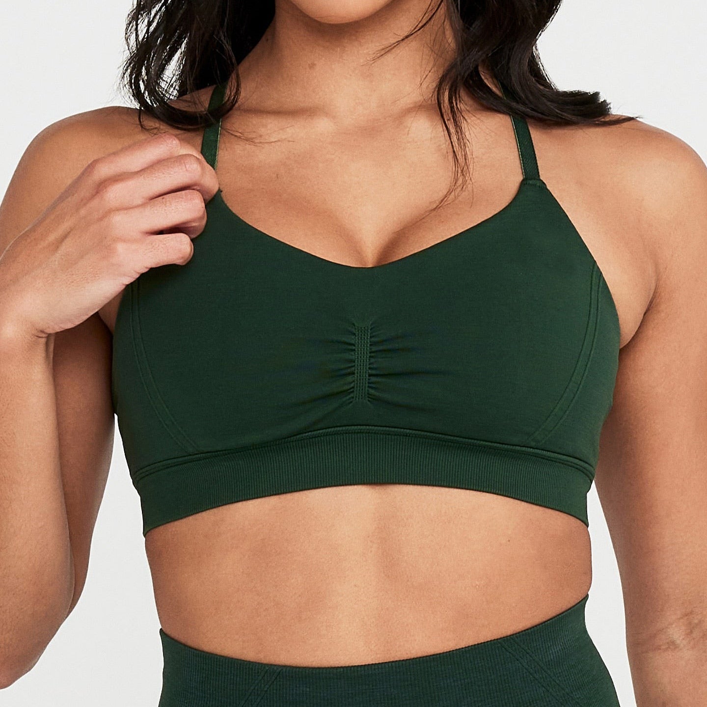 Women Seamless Oner Active Sports Bra Micro Evergreen