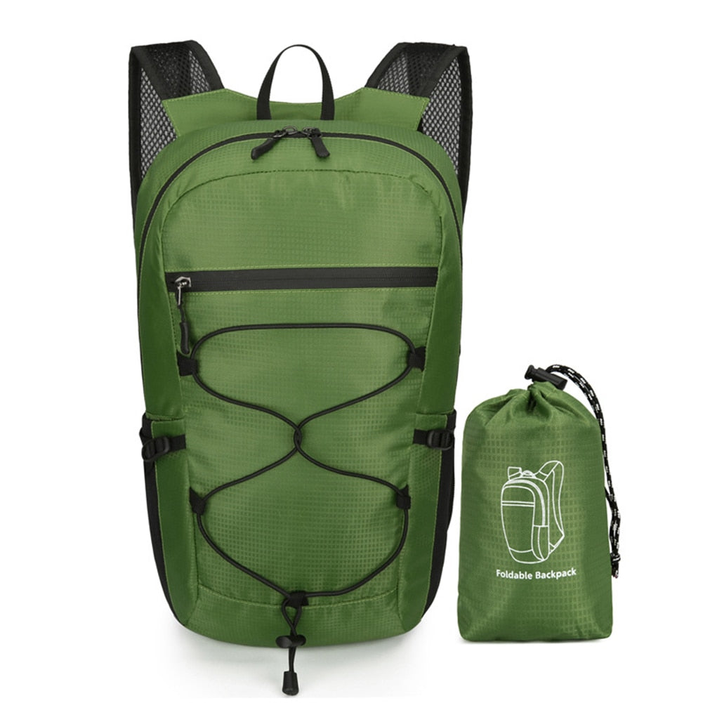 Lightweight Backpack Folding Bag Green