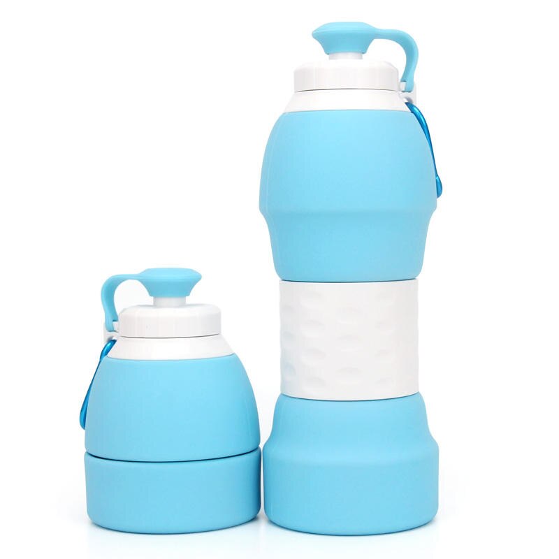 Portable Collapsible Water Bottle 580ML Blue