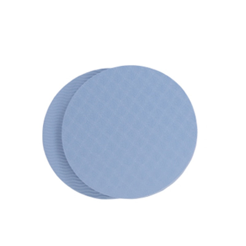 Portable Small Round Knee Pad 2pcs TPE light blue