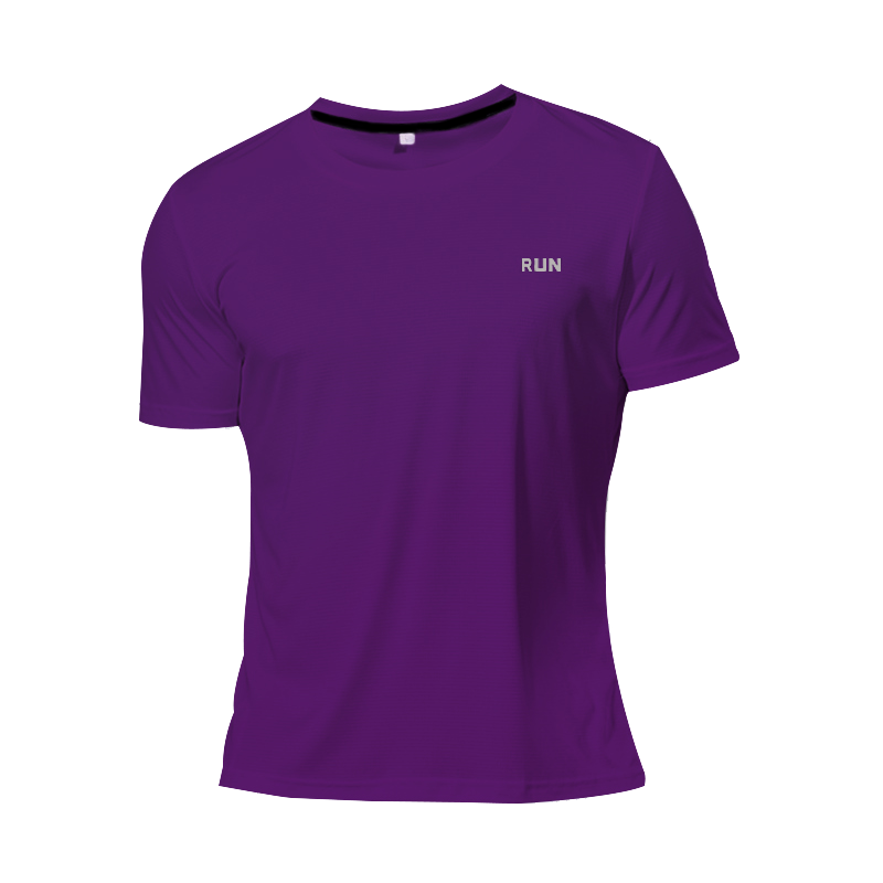 Men Compression Clothing Fitness Gym Set Purple Top