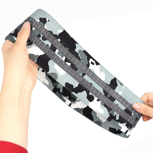 Black Grey Camouflaget Fitness Resistance Hip Bands